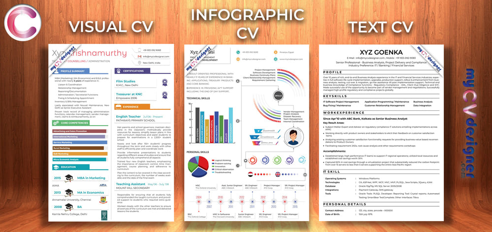 You are currently viewing Text vs Visual vs Infographic Resume: Which one to use?