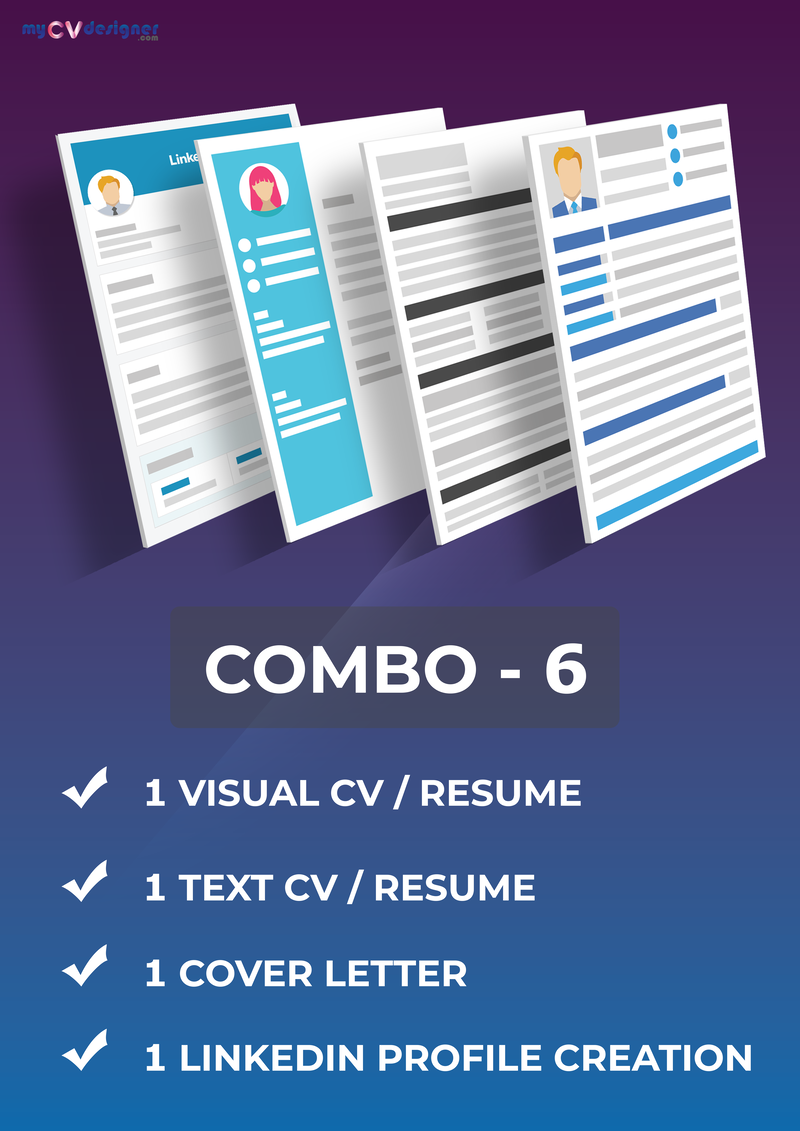 combo-visual-resume-text-resume-cover-letter-linkedin-profile