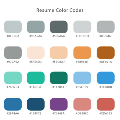 resume color codes