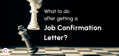 what to do after getting a job confirmation letter