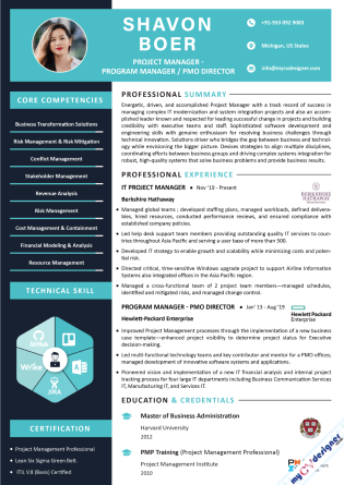 Visual CV & Resume Templates – My CV Designer